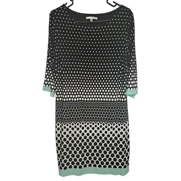 Studio One Dresses | Studio One Xl Black/White/Lime Green Polka Dot Slip Dress | Color: Black/White | Size: Xl | Thecornerstore8's Closet